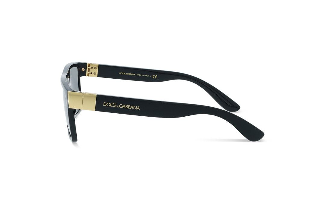 משקפי שמש Dolce&Gabbana מסגרת מלבנית  בצבע שחור