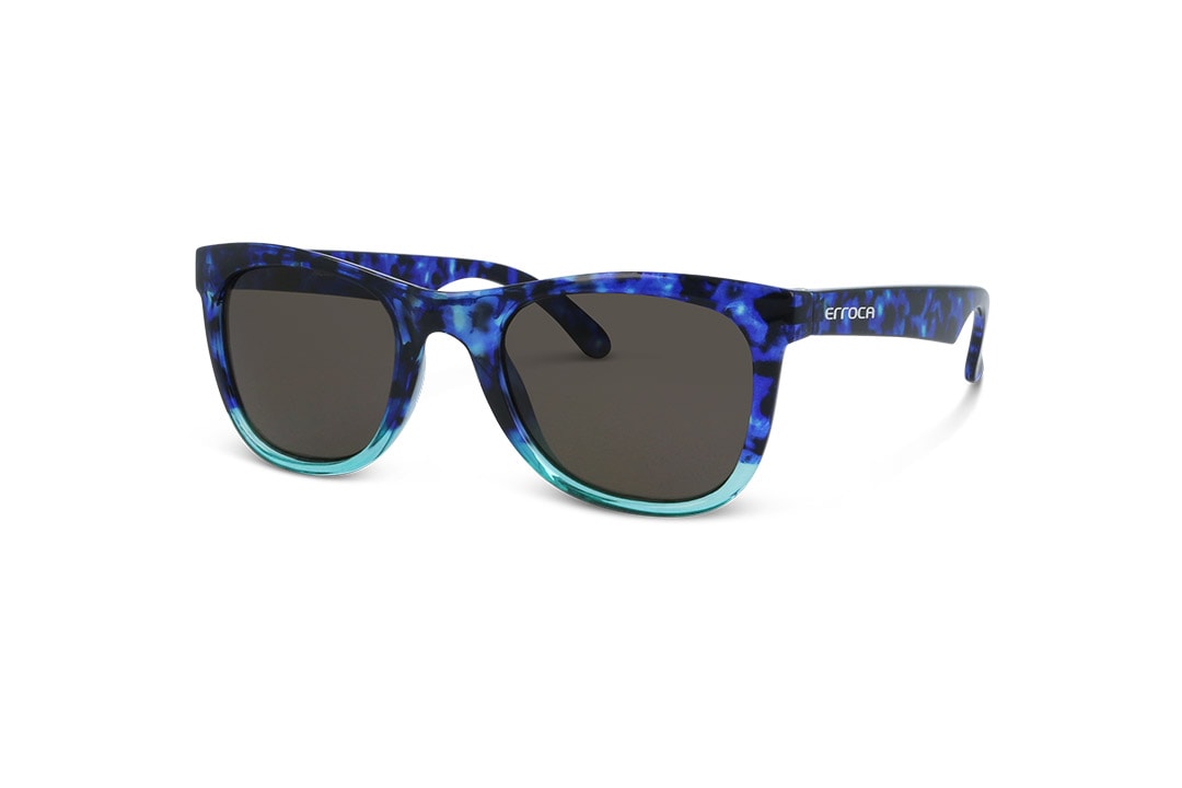 משקפי שמש לילדים Erroca Eyewear בסגנון עגול בגוון כחול מנומר