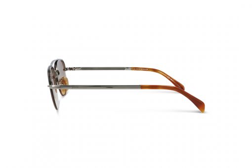 משקפי שמש דיוויד בקהאם  מסגרת גאומטרית בצבע חום ועדשות חומות