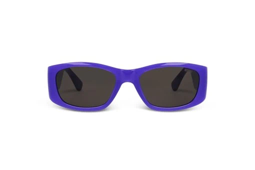 משקפי שמש Moschino מסגרת מרובעת  בצבע סגול ועדשות אפורות