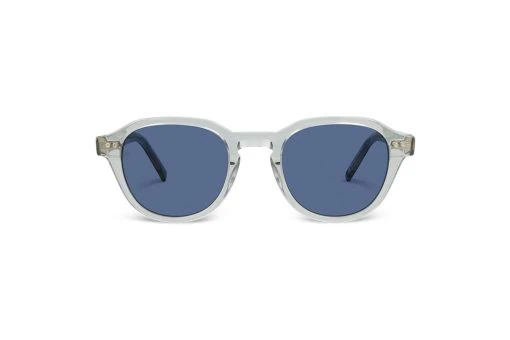 משקפי שמש Tommy Hilfiger מסגרת מרובעת  בצבע אפור ועדשות כחולות