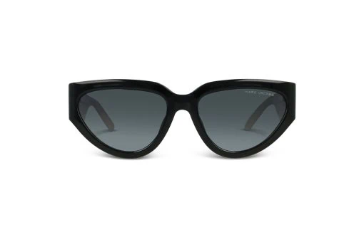משקפי שמש Marc Jacobs מסגרת חתולית  בצבע שחור ועדשות אפורות מדורגות