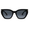 משקפי שמש Marc Jacobs מסגרת חתולית  בצבע שחור ועדשות אפורות מדורגות