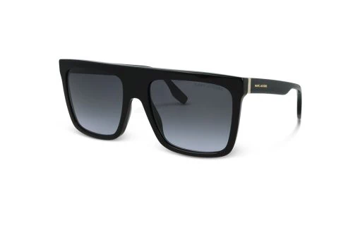 משקפי שמש Marc Jacobs מסגרת מרובעת  בצבע שחור ועדשות אפורות מדורגות