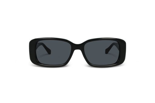 משקפי שמש Tommy Hilfiger מסגרת מרובעת  בצבע שחור ועדשות אפורות