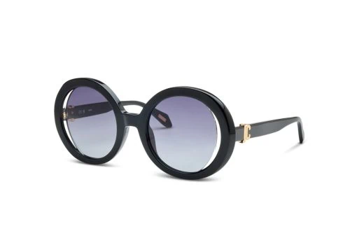 משקפי שמש Just Cavalli מסגרת עגולה בצבע שחור