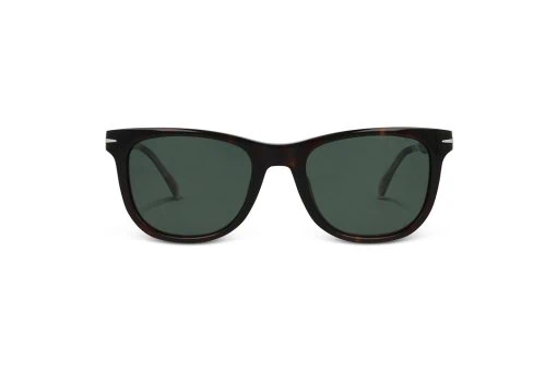 משקפי שמש DB eyewear by David Beckham מסגרת גיאומטרית בצבע חום  ועדשות ירוקות