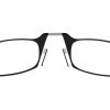 משקפי קריאה Thinoptics - דקים ומתקפלים עם נרתיק נצמד בצבע שחור