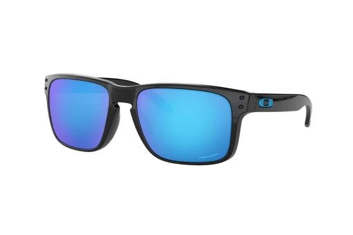 משקפי שמש Oakley מסגרת מרובעת  בצבע שחור ועדשות כחולות