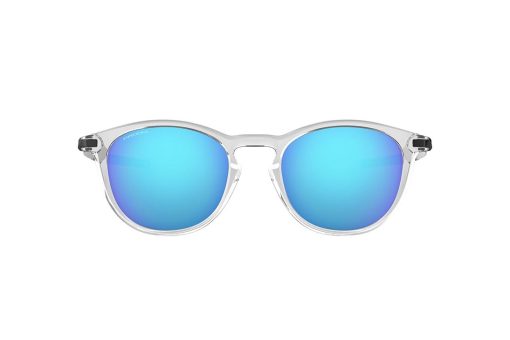 משקפי שמש Oakley Holbrook מסגרת עגולה בצבע שקוף  ועדשות כחולות