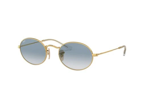 משקפי שמש Ray Ban מסגרת אובלית בצבע זהב - יבוא מקביל