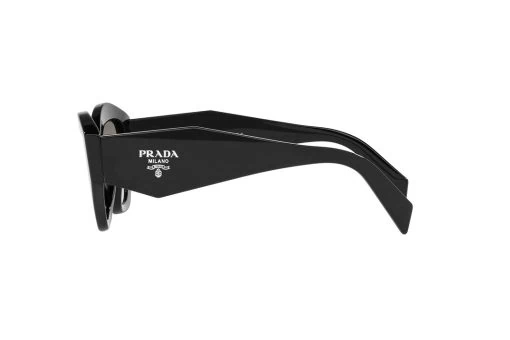 משקפי שמש Prada מסגרת גיאומטרית בצבע שחור - יבוא מקביל