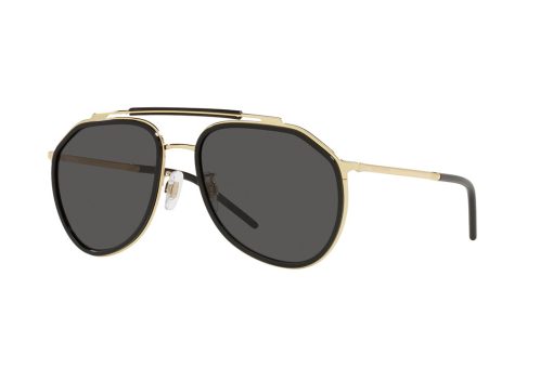 משקפי שמש Dolce&Gabbana מסגרת טייסים בצבע זהב - יבוא מקביל