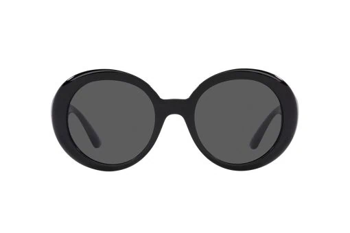 משקפי שמש Versace מסגרת עגולה בצבע שחור - יבוא מקביל