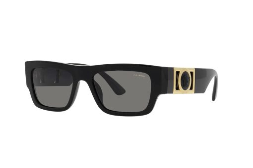 משקפי שמש Versace מסגרת מרובעת  בצבע שחור - יבוא מקביל