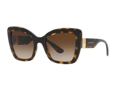 משקפי שמש Dolce & Gabbana מסגרת פרפר בצבע חום - יבוא מקביל