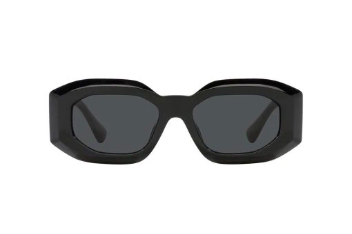 משקפי שמש Versace מסגרת גאומטרית בצבע שחור - יבוא מקביל