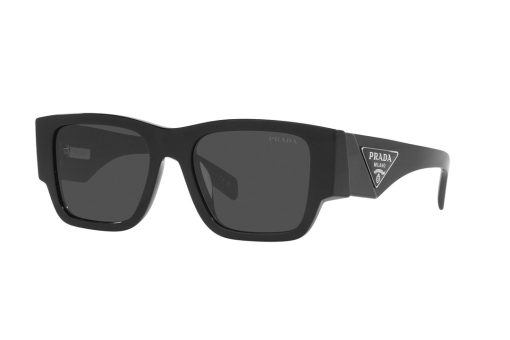 משקפי שמש Prada מסגרת מרובעת בצבע שחור - יבוא מקביל