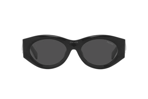 משקפי שמש Prada מסגרת חתולית בצבע שחור - יבוא מקביל