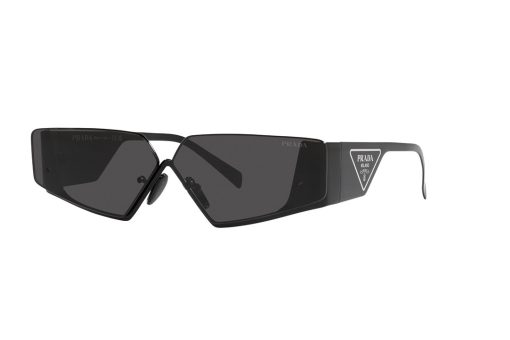 משקפי שמש Prada מסגרת גיאומטרית בצבע שחור - יבוא מקביל