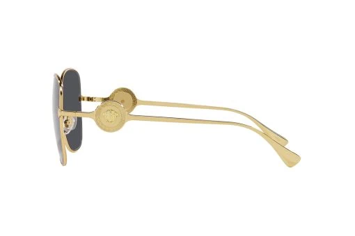 משקפי שמש Versace מסגרת מרובעת בצבע זהב - יבוא מקביל
