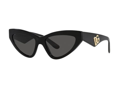 משקפי שמש Dolce & Gabbana מסגרת חתולית  בצבע שחור - יבוא מקביל