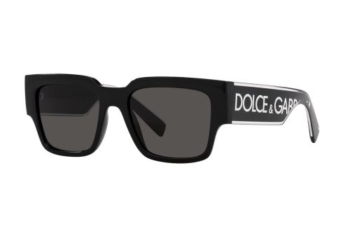 משקפי שמש Dolce & Gabbana מסגרת מרובעת בצבע שחור - יבוא מקביל
