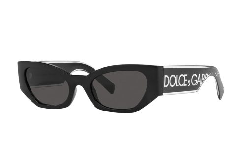 משקפי שמש Dolce & Gabbana מסגרת חתולית בצבע שחור - יבוא מקביל