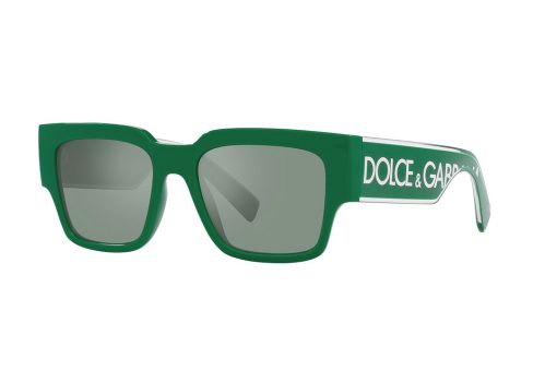 משקפי שמש Dolce & Gabbana מסגרת מרובעת בצבע ירוק - יבוא מקביל
