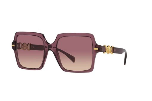 משקפי שמש Versace מסגרת מרובעת בצבע סגול - יבוא מקביל