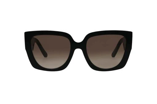 משקפי שמש Marc Jacobs מסגרת מרובעת  בצבע שחור ועדשות חומות