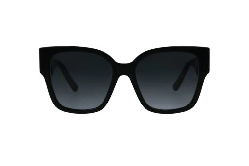 משקפי שמש מארק ג'ייקובס מסגרת מרובעת בצבע שחור ועדשות אפורות