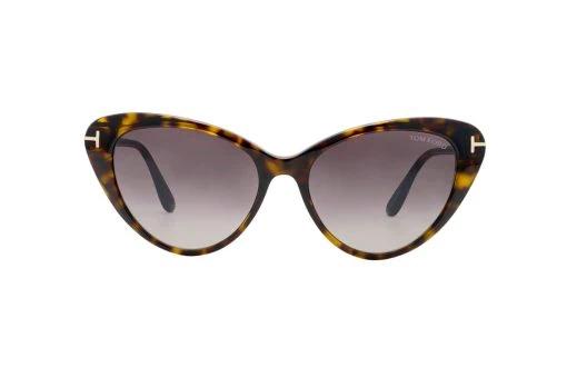 משקפי שמש Tom Ford מסגרת חתולית  בצבע חום ועדשות חומות