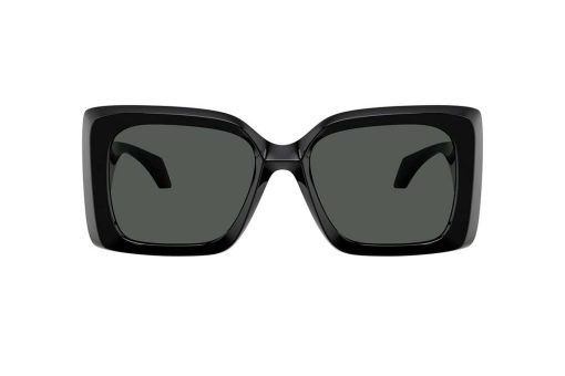 משקפי שמש Versace מסגרת פרפר בצבע שחור ועדשות אפורות