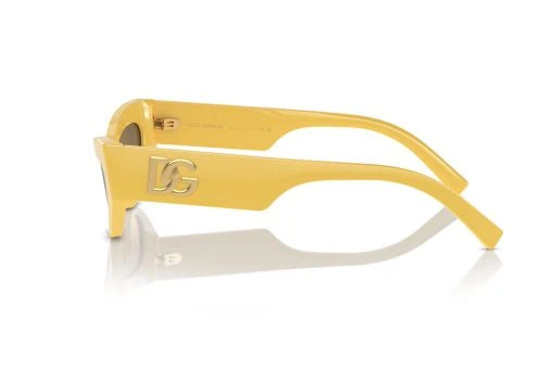 משקפי שמש Dolce & Gabbana מסגרת חתולית בצבע צהוב