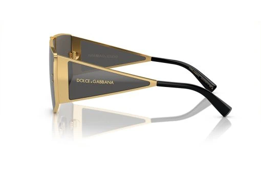 משקפי שמש Dolce & Gabbana מסגרת מסיכה בצבע זהב