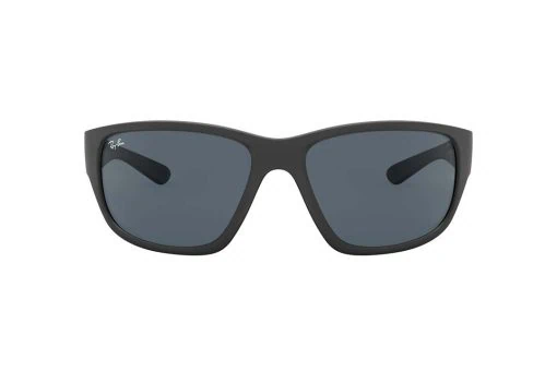 משקפי שמש Ray Ban מסגרת ספורטיבית בצבע שחור ועדשות כחולות