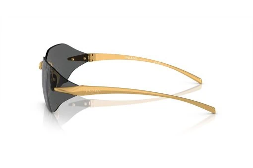 משקפי שמש Prada מסגרת גיאומטרית בצבע זהב