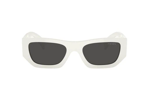 משקפי שמש Prada מסגרת גאומטרית בצבע לבן