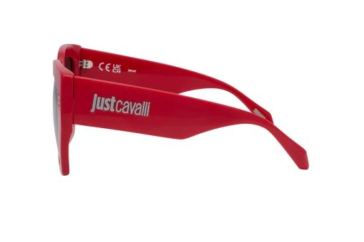 משקפי שמש just cavalli מסגרת גאומטרית בצבע אדום