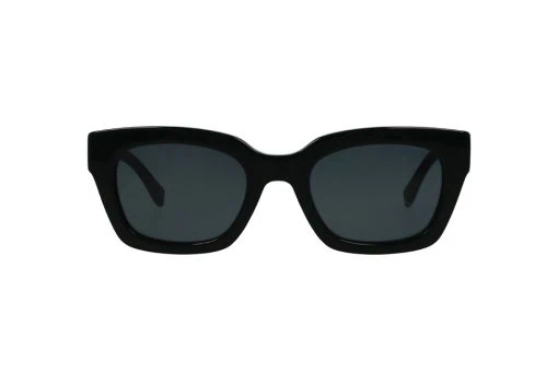 משקפי שמש Tommy Hilfiger מסגרת מרובעת בצבע שחור ועדשות אפורות