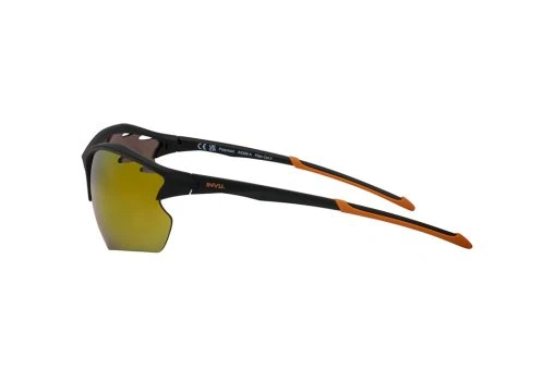 משקפי שמש Invu מסגרת ספורטיבית בצבע שחור ועדשות  צהובות