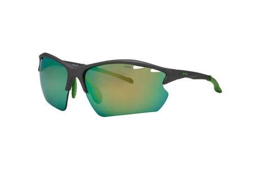 משקפי שמש Invu מסגרת ספורטיבית  בצבע אפור ועדשות  ירוקות
