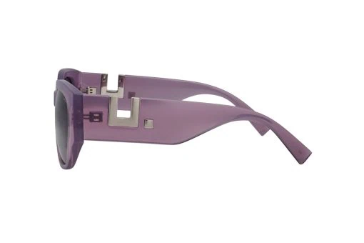 משקפי שמש Invu מסגרת מרובעת  בצבע סגול ועדשות  אפורות