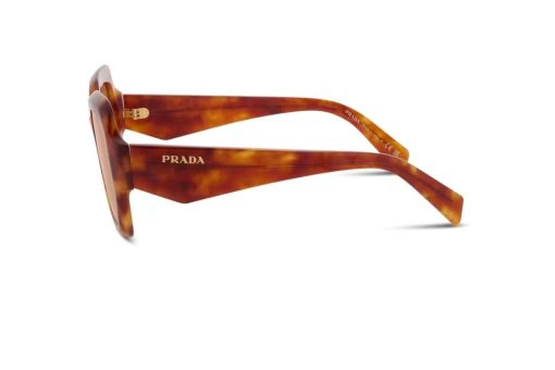 משקפי שמש Prada מסגרת מרובעת  בצבע חום ועדשות חומות